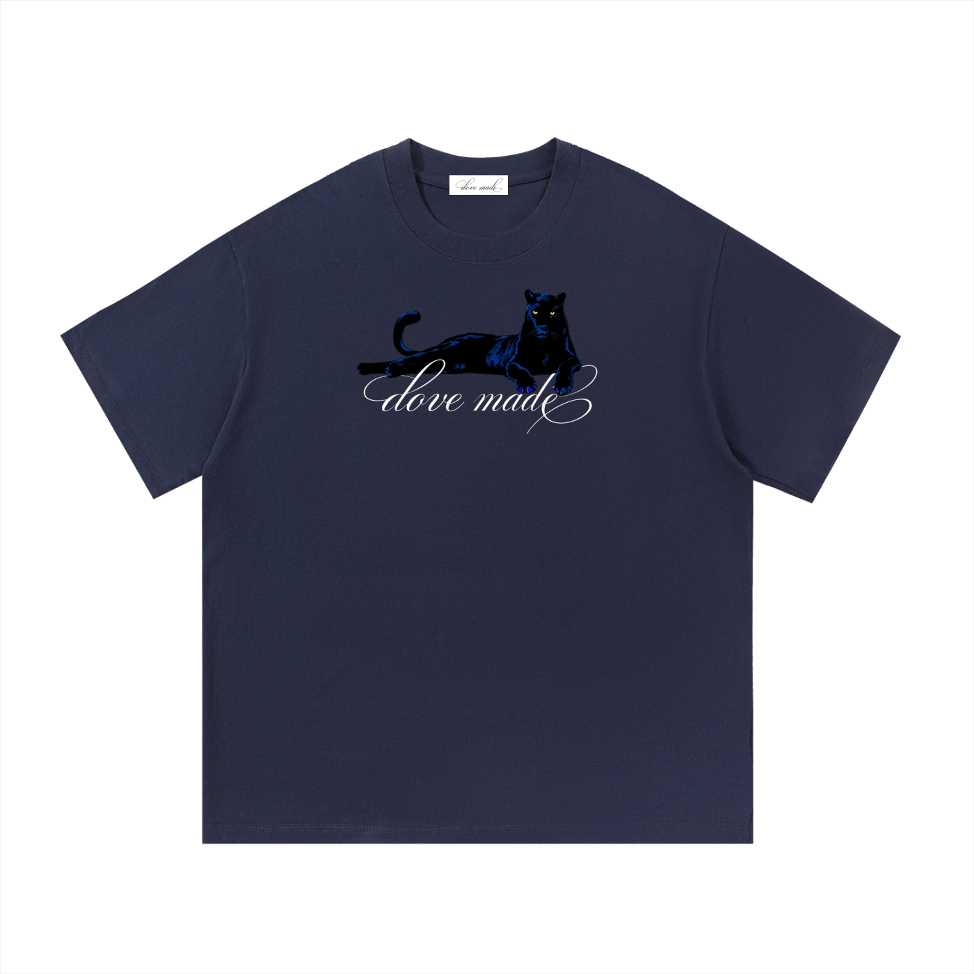 dovemade navy panther tee